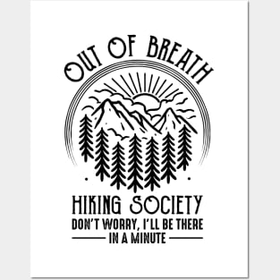Out Of Breath Hiking Society Posters and Art